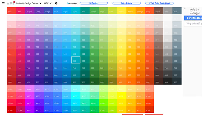 10 paletas de cores online