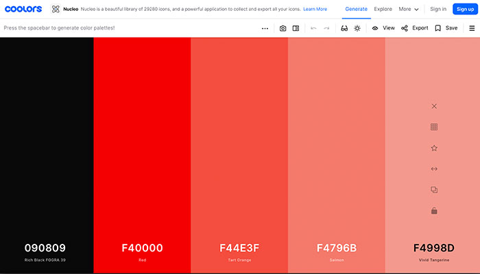 10 paletas de cores online