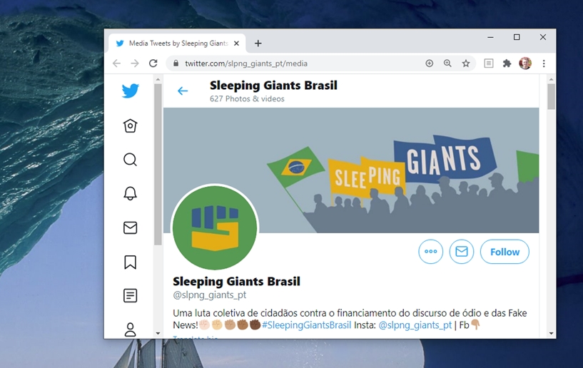 Juíza quer que Twitter revele dados de criadores do Sleeping Giants