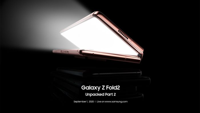 Samsung marca Unpacked Part 2 para detalhar Galaxy Z Fold 2