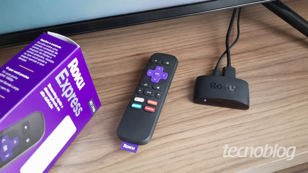 Roku Express (Imagem: Darlan Helder/Tecnoblog)