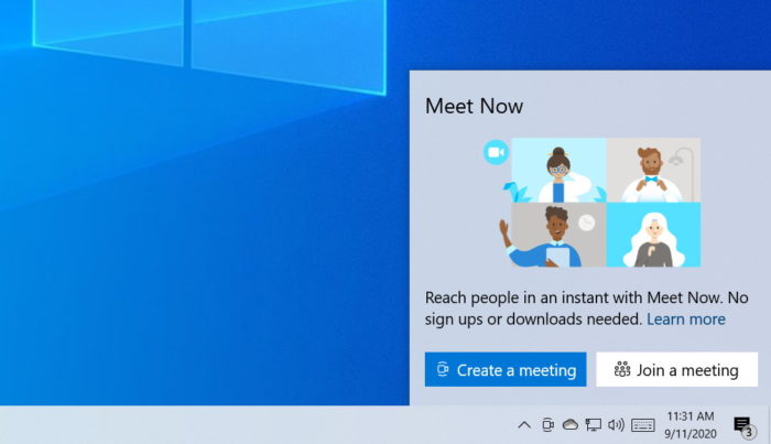 Windows 10 e Skype Meet Now