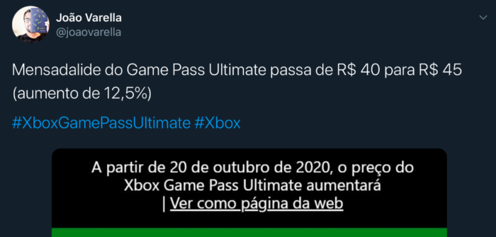 Game Pass e Live Gold terão aumento de preço no Xbox e Windows 10 / Divulgação / Microsoft