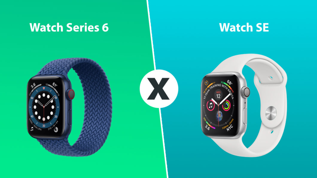comparativo apple watch series 6 e watch SE