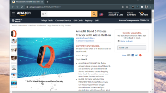 Amazfit Band 5 com Alexa surge na Amazon antes do lançamento