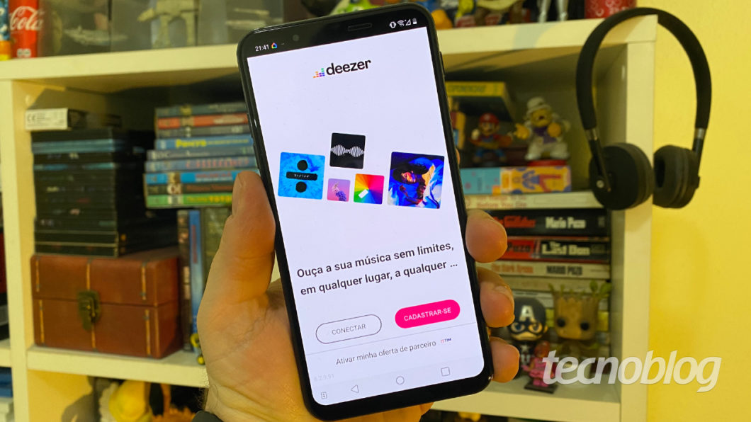 Aplicativo do Deezer no Android (Imagem: André Fogaça/Tecnoblog)