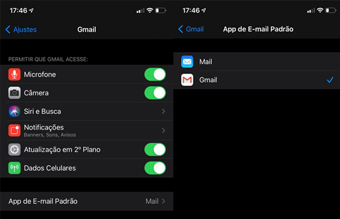 Gmail no iOS 14