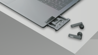 Lenovo ThinkBook 15 é um notebook com fones sem fio embutidos