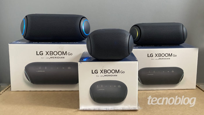 LG Xboom PL2, PL5 e PL7 são novas caixas de som Bluetooth por até R$ 1.299