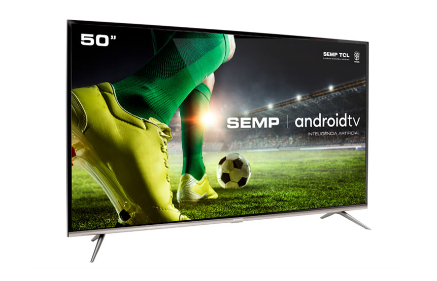 Semp TCL lança TV 4K SK8300 com Android TV por R$ 2.700