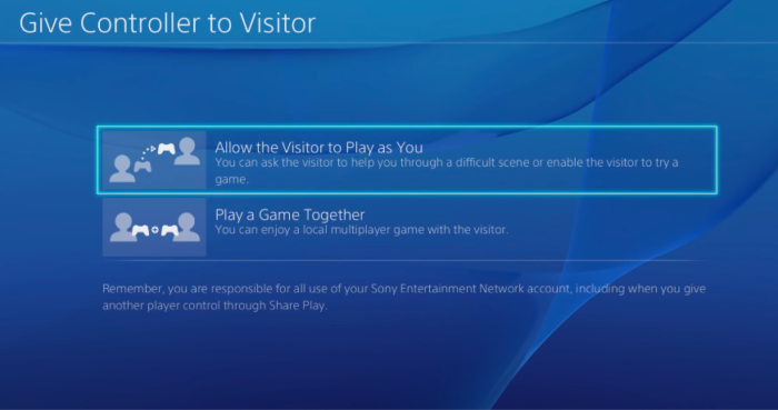 Share Play no PS4