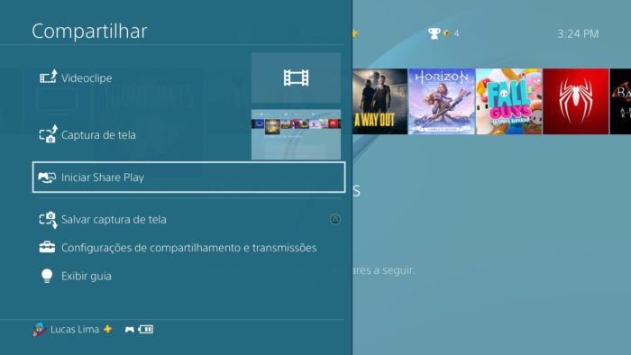 share play ps4