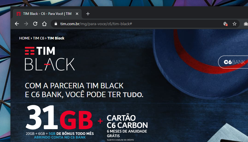 TIM Brasil - LEGENDA OFERTA R$ 49,99: Aproveite a Black Friday e tenha  muita internet para se jogar com o TIM Controle. São até 33GB abrindo uma  conta no C6 Bank e