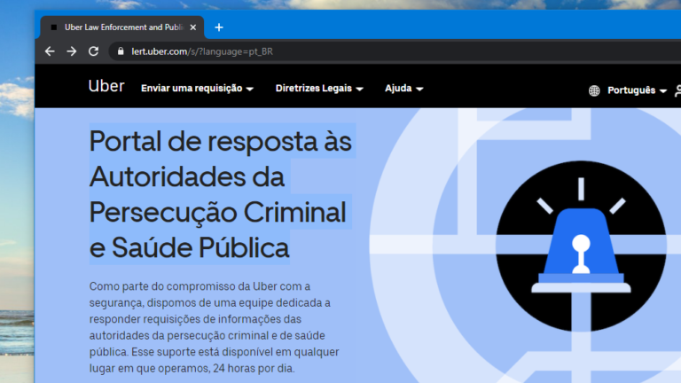 Uber lança portal no Brasil para rastrear usuários com COVID-19