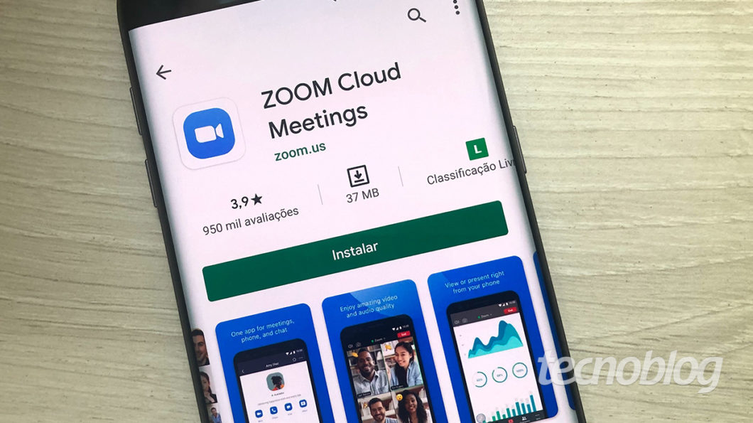 Zoom Meetings no Android (Imagem: Tecnoblog)