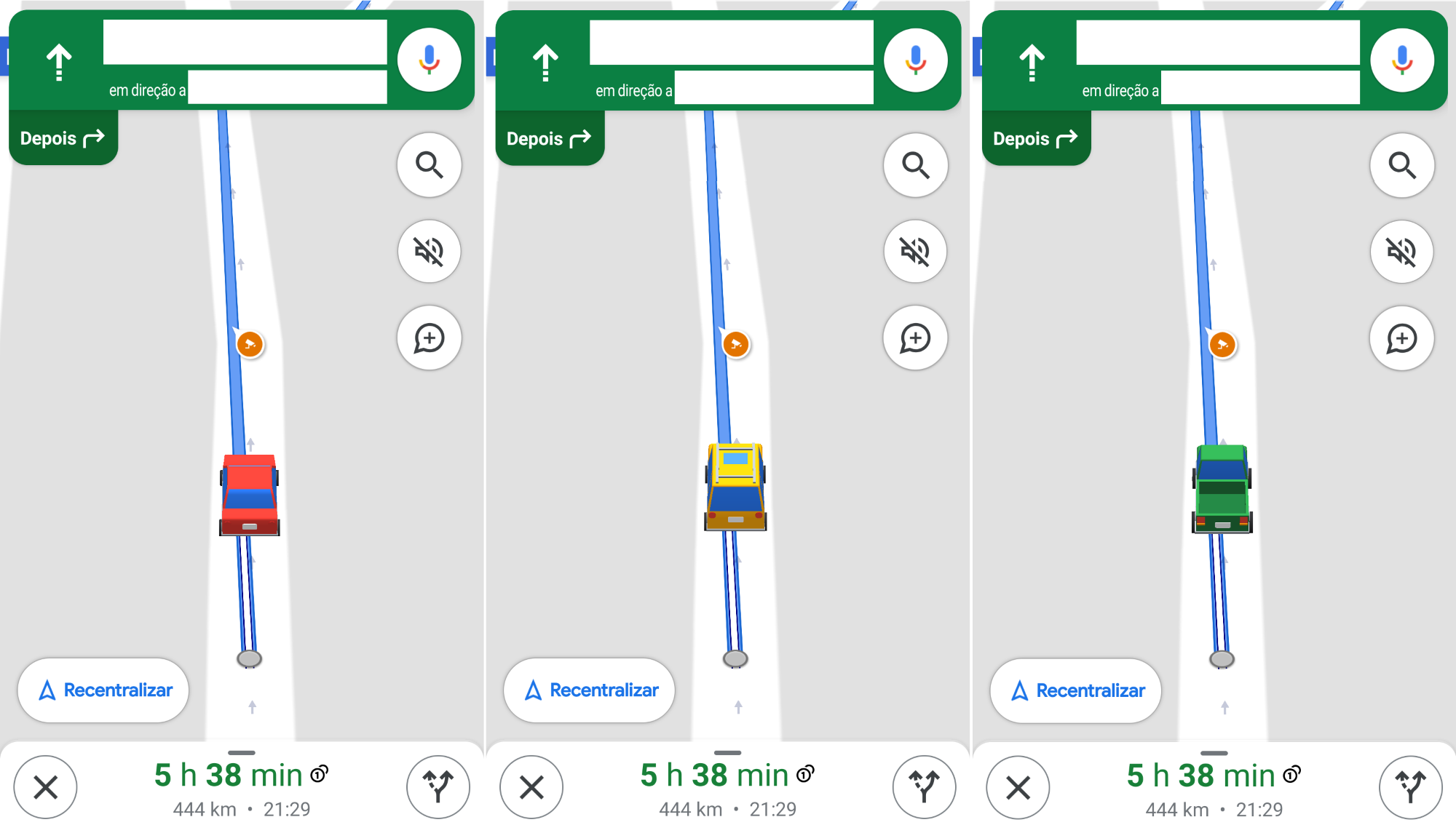 Google Maps permite trocar ícone de navegação no Android