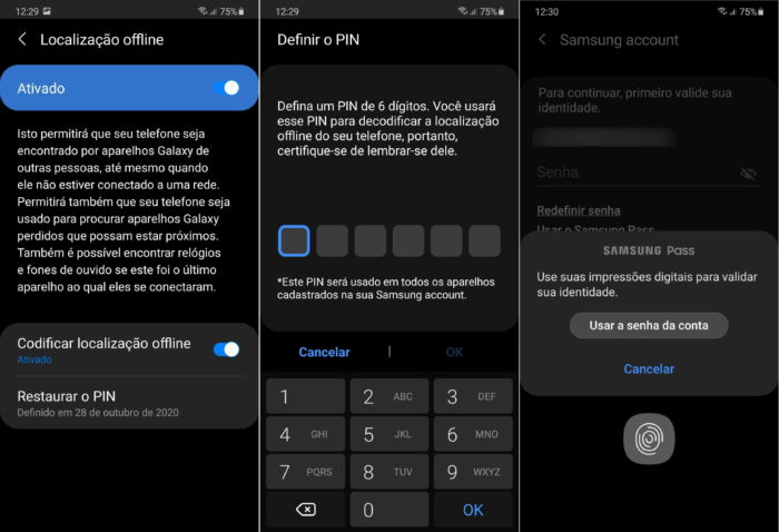 Samsung libera recurso para encontrar celulares Galaxy offline no Brasil (Imagem: Reprodução/Samsung)