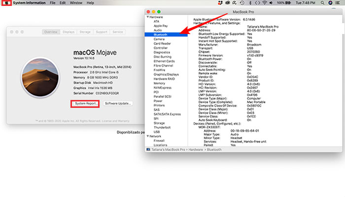 Como saber se meu Mac tem Bluetooth