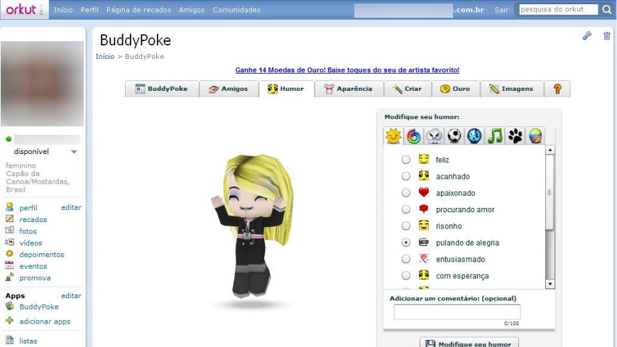 Quem se lembra do BuddyPoke no Orkut? (Imagem: Reprodução)
