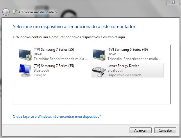 Adicionando dispositivo bluetooth no Windows 7 (Imagem: Reprodução / Windows)
