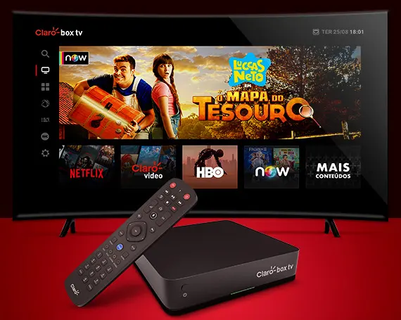 Interface da Claro Box TV