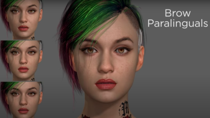 Demostração de sincronia labial de Cyberpunk 2077 é feita (Imagem: Siggraphc 2020)