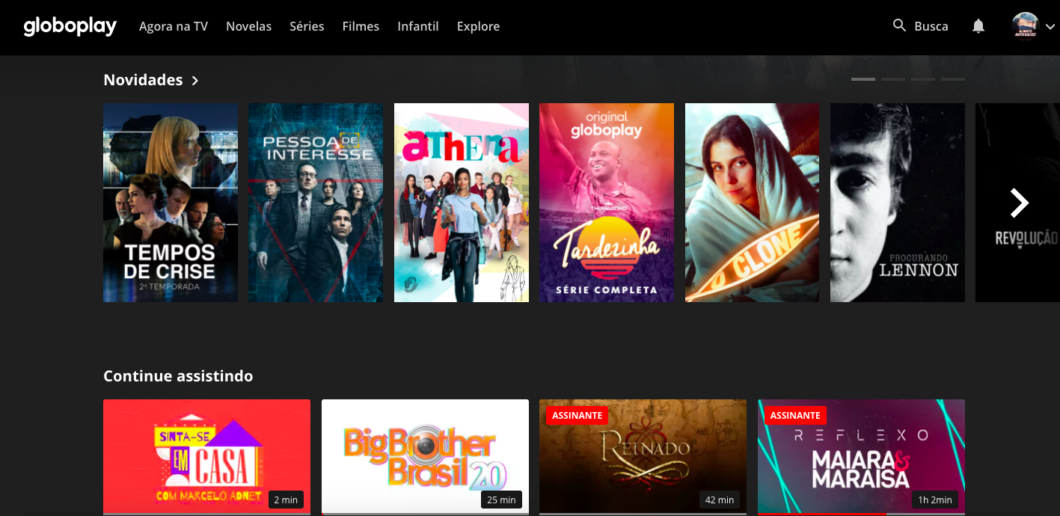 Assistir Séries completas online no Globoplay