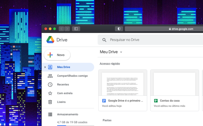 Novo ícone do Google Drive (Imagem: reprodução/Google Drive)