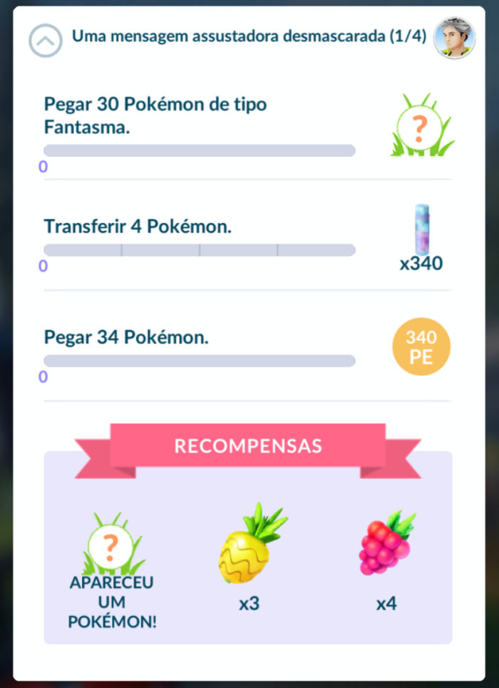 Pesquisa especial de Pokémon GO (Imagem: Reprodução/Niantic/The Pokémon Company) / evoluir yamask galar pokémon go