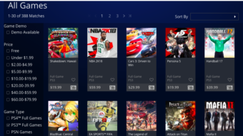 Sony confirma novo site e app da PS Store sem jogos de PS3