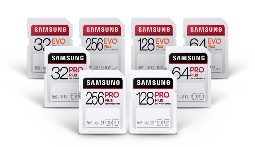 Pro Plus e Evo Plus são os novos cartões SD rápidos da Samsung