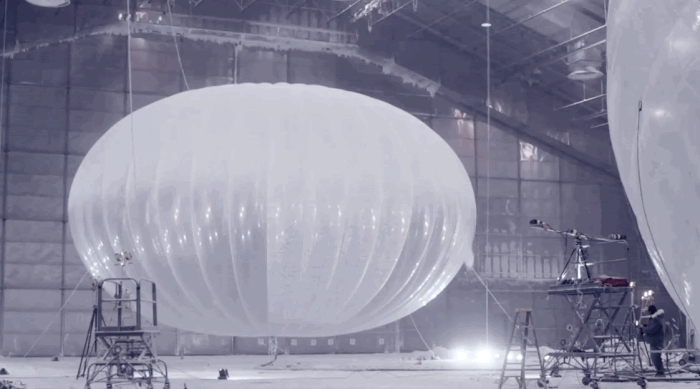 Teste de resistência do balão (imagem: divulgação/Loon)