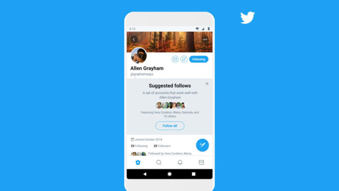Twitter testa recurso para seguir grupos de pessoas de uma vez