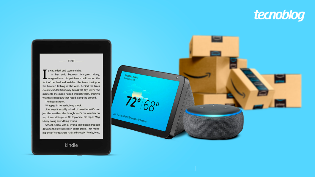 Kindle, Echo e outros produtos da Amazon estão em promoção (Imagem: Vitor Pádua/Tecnoblog)
