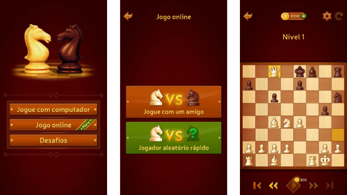 App Android de xadrez (Imagem: Leandro Kovacs/Reprodução)