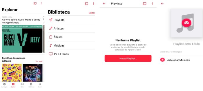 Crie uma Playlist no Apple Music (Imagem: Reprodução / Apple Music)