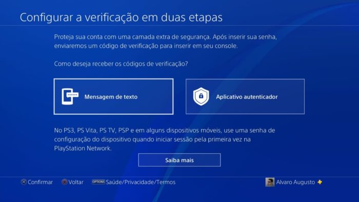 Como habilitar ADF no PS4 (Imagem: Reprodução / PlayStation)