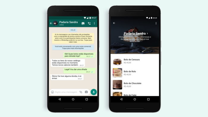 WhatsApp adiciona botão de compras (Imagem: Divulgação/WhatsApp)