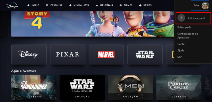 Como alterar a foto de perfil no Disney+