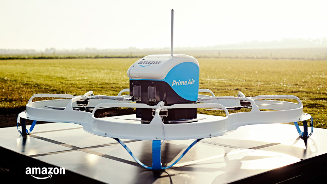 Drone usado em testes do Prime Air (Imagem: Divulgação/Amazon)