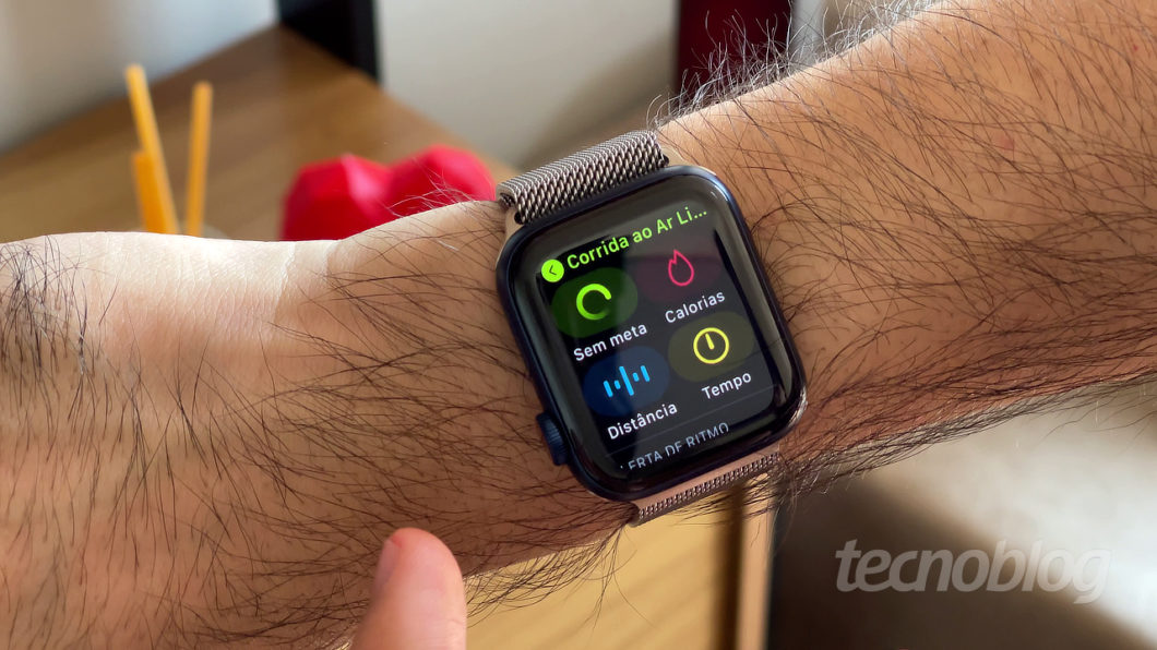 Apple Watch acompanha diversos exercícios (Imagem: Paulo Higa/Tecnoblog)