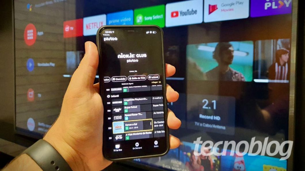 App do Pluto TV para iOS (Imagem: Lucas Braga/Tecnoblog)