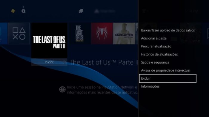 Como excluir um jogo do PS4 / Reprodução / PlayStation 4