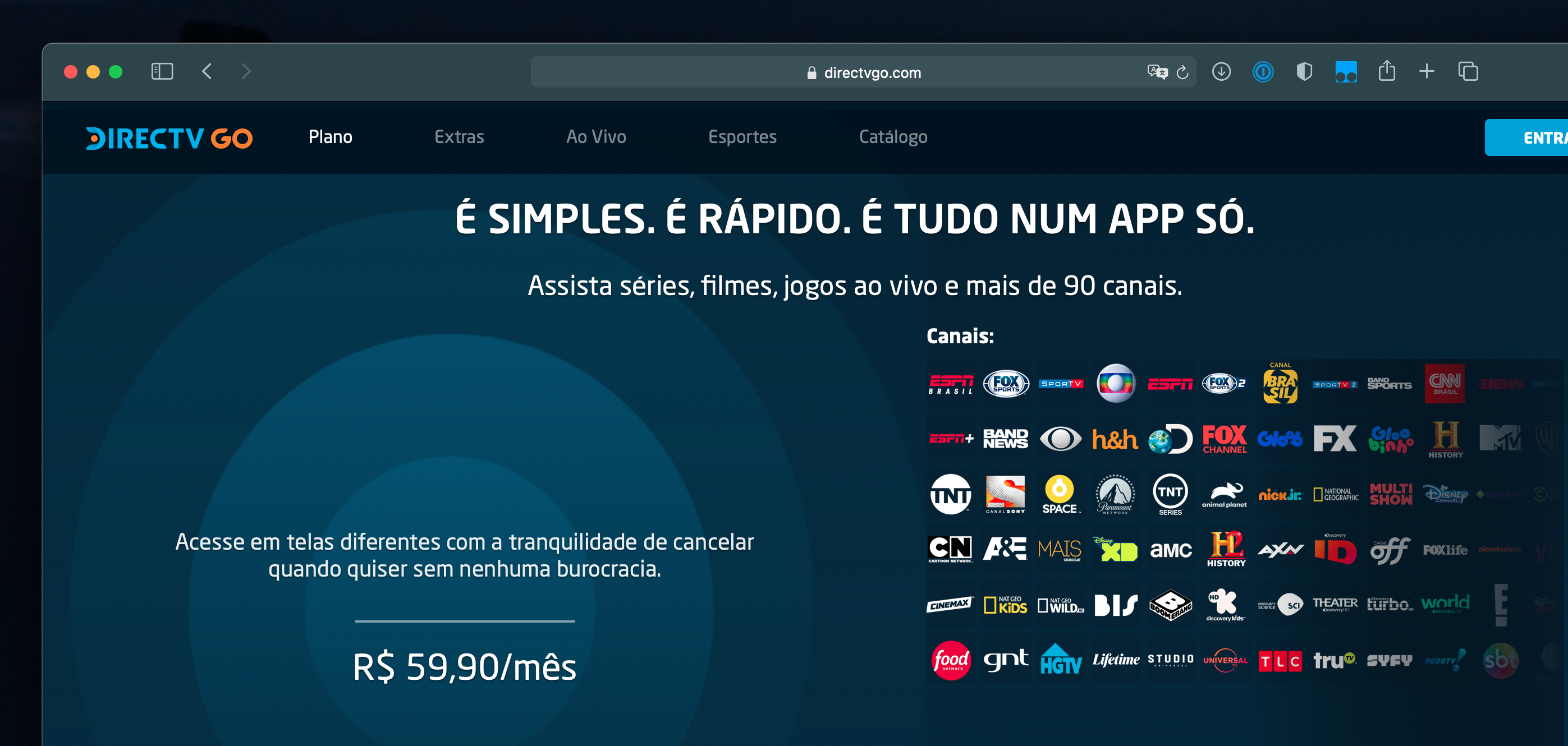 DirecTV Go lança IPTV no Brasil com 95 canais e HBO grátis