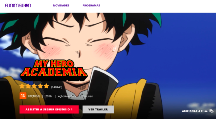 Funimation já está no Brasil com streaming de 100 animes