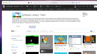 Internet Archive vai guardar e emular jogos em Flash