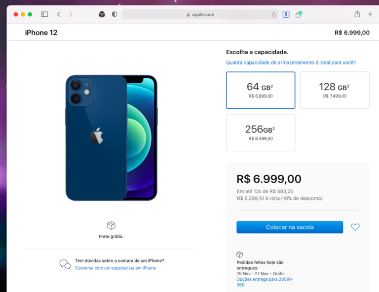 Apple inicia pré-venda do iPhone 12 no Brasil; confira os preços ...