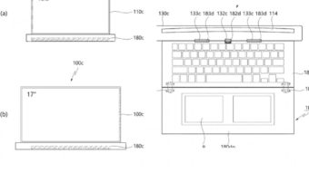 LG registra patente de notebook com tela enrolável de 17 polegadas