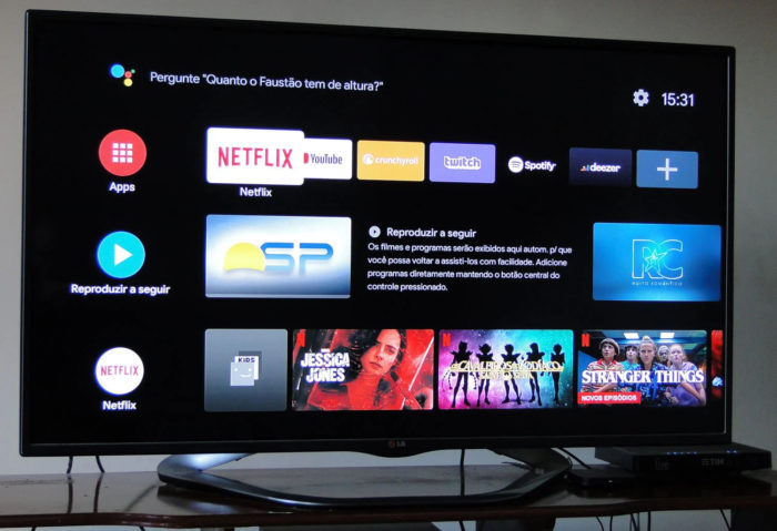 Android TV (Imagem: Ronaldo Gogoni/Meio Bit)