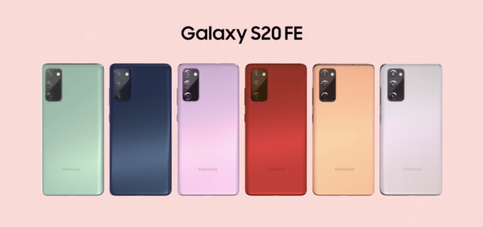 Cores do Samsung Galaxy S20 FE (Imagem: Divulgação/Samsung)